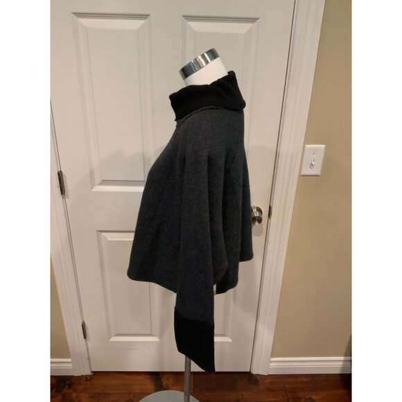 Zara Gray Cropped Mock Neck Sweater, Size S - Picture 3 of 5